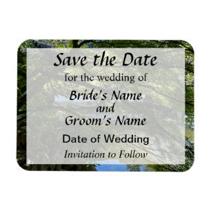 Koi Pond in Chinese Garden Save the Date Magnet