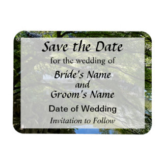Koi Pond in Chinese Garden Save the Date Magnet
