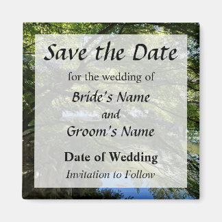 Koi Pond in Chinese Garden Save the Date Magnet