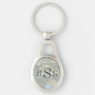 Koi Pond in Chinese Garden Wedding Products Keychain