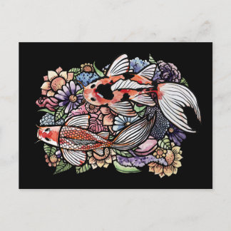 Koi Pond                                           Postcard