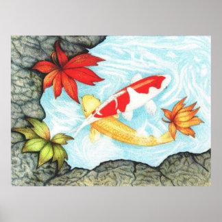 Koi Pond Poster
