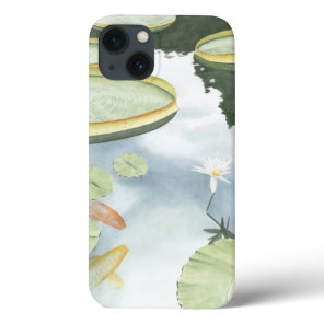 Koi Pond Reflection with Fish and Lilies iPhone 13 Case