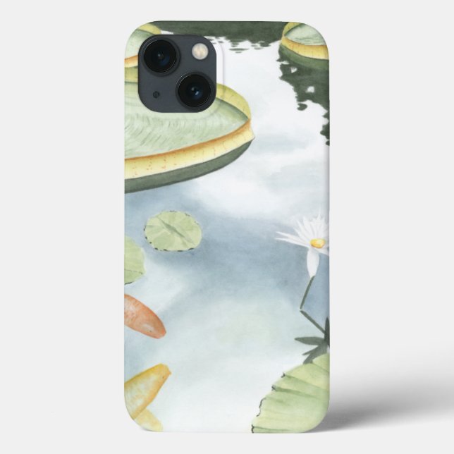 Koi Pond Reflection with Fish and Lilies Case-Mate iPhone Case (Back)