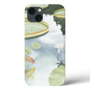 Koi Pond Reflection with Fish and Lilies iPhone 13 Case