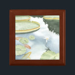 Koi Pond Reflection with Fish and Lilies Gift Box<br><div class="desc">Catch your reflection in this attractive koi pond. Watch as the fish seem to swim and the lilies float past you thanks to the lifelike rendering by Chariklia Zarris. This would make an amazing gift for a family member or your significant other!</div>