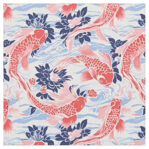 Koi Pond Serenity Fabric