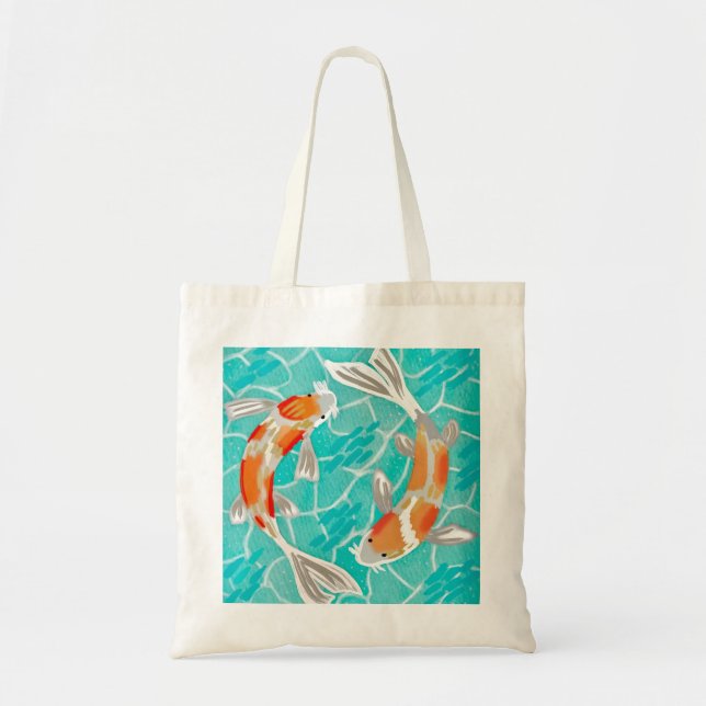 Koi Pond Tote Bag (Front)