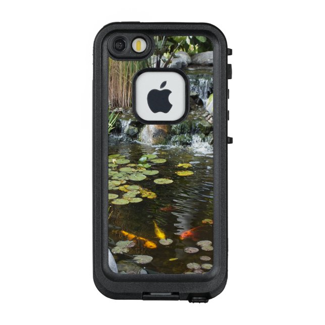 Koi Pond with Waterfall LifeProof iPhone Case (Back)
