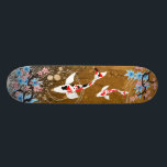Koi Pond - wood - Japanese Design Skateboard Deck<br><div class="desc">Design inspired by Japanese art.</div>