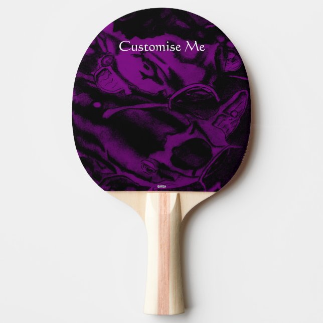 Koi (Purple) Ping-Pong Paddle (Front)
