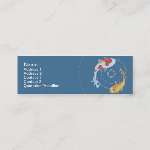 Koi - Skinny Business Card