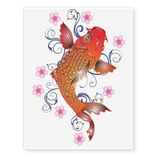Koi Style Temporary Tattoos