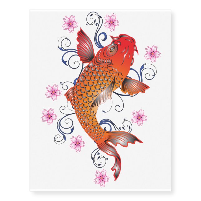 Koi Style Temporary Tattoos (Front)