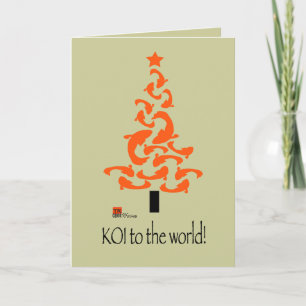 KOI to the world Christmas graphic card 2