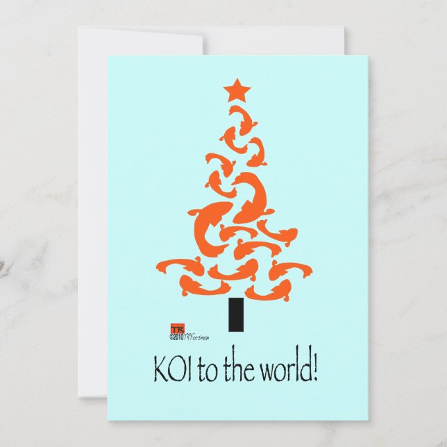 KOI to the world Christmas party  Invitation (Front)