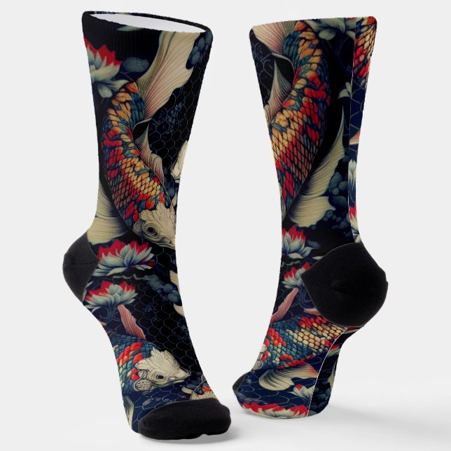 Koi Traditional Sox Socks (Angled)