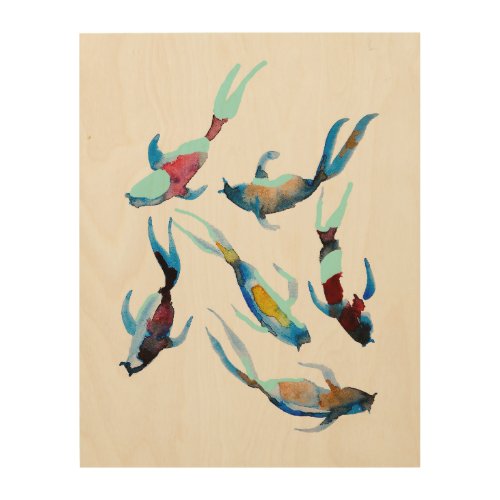Koi watercolor fish art