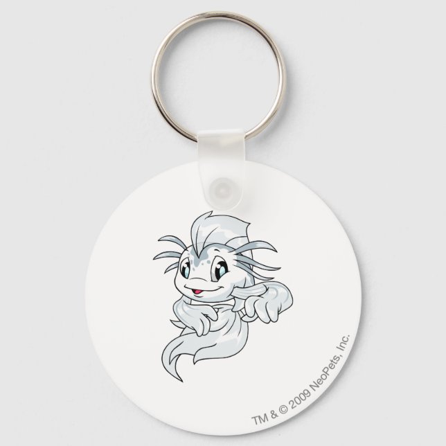 Koi White Keychain (Front)
