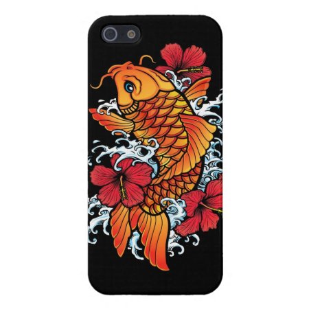 Koi With Hibiscus Iphone Se/5/5s Case