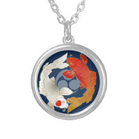 Koi with Mon japanese style necklace