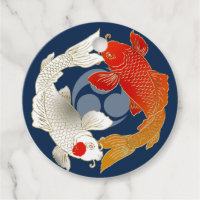 Koi with Mon japanese style tags