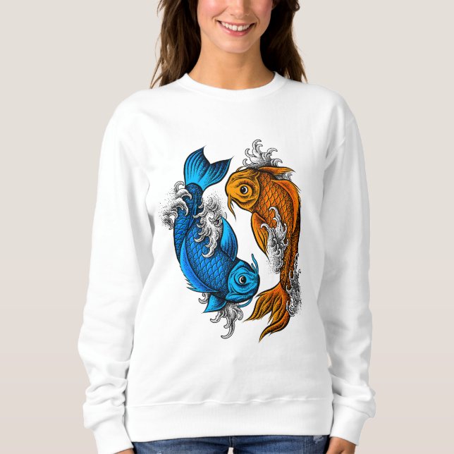 Koi Ying Yang Sweatshirt (Front)