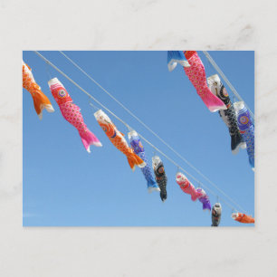 Koinobori (carp streamers): Japan Postcard