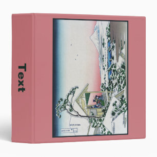 Koishikawa Tea House View Mt. Fuji by Hokusai 3 Ring Binder