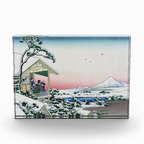 Koishikawa Tea House View Mt Fuji by Hokusai  Acrylic Award