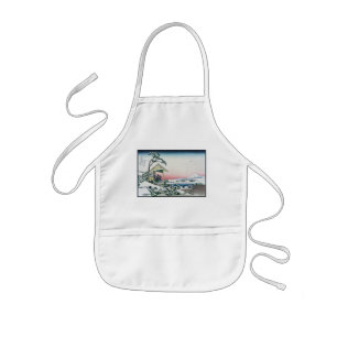 Koishikawa Tea House View Mt. Fuji by Hokusai  Kids' Apron