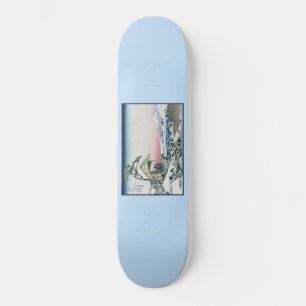 Koishikawa Tea House View Mt. Fuji by Hokusai Skateboard
