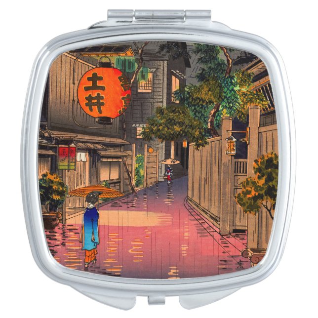 Koitsu - Evening at Ushigome Compact Mirror (Front)