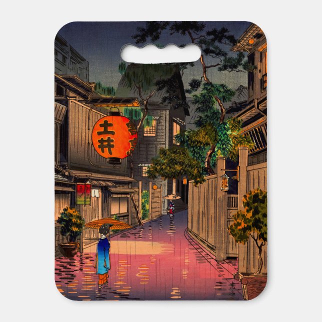Koitsu - Evening at Ushigome Seat Cushion (Front Vertical)