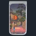 Koitsu - Evening at Ushigome Silver Finish Money Clip<br><div class="desc">Evening at Ushigome / Jinrakuzaka at Ushigome / Kagurazaka at Ushigome - Tsuchiya Koitsu,  Woodblock color print,  1939.</div>