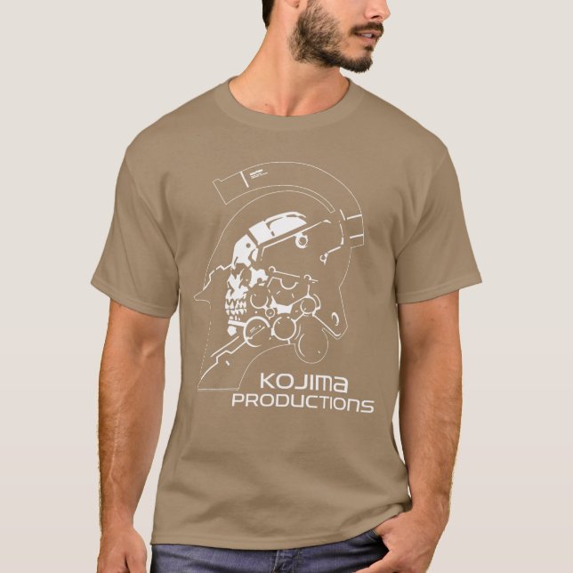 Kojima Productions White Video Gaming Merch friend T-Shirt (Front)
