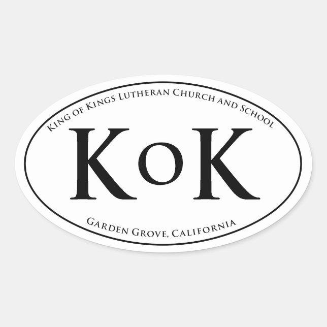 KoK Car Window Sticker (Front)