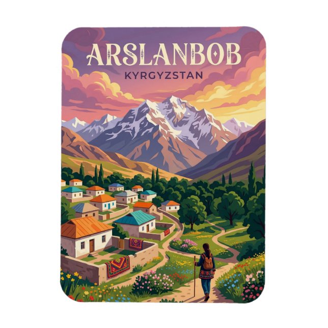 Kök-Tash Kyrgyzstan Magnet (Vertical)