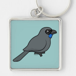 Kokako Premium Square Keychain