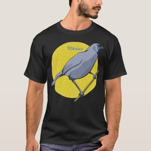 Kokako New Zealand Bird T_Shirt