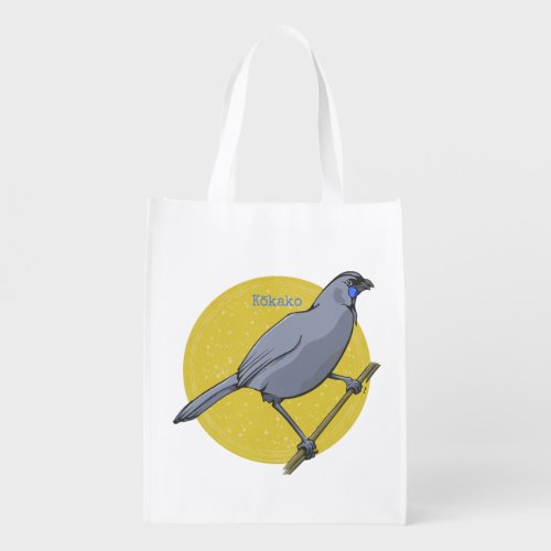 Kokako Nz Bird Grocery Bag