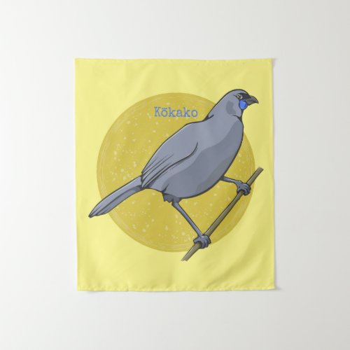 Kokako Nz Bird Tapestry