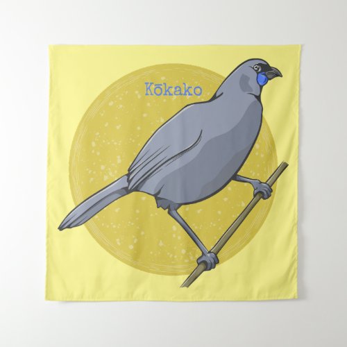 Kokako Nz Bird Tapestry