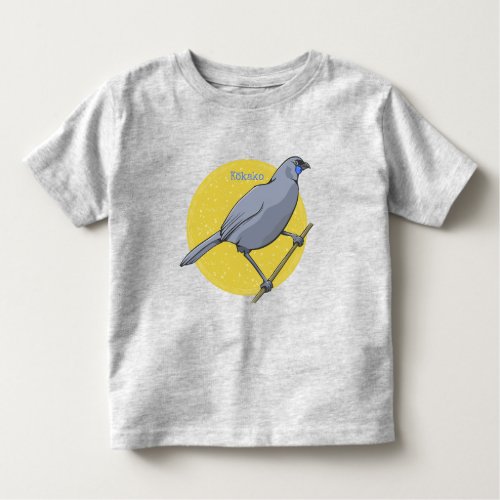 Kokako Nz Bird Toddler T_shirt