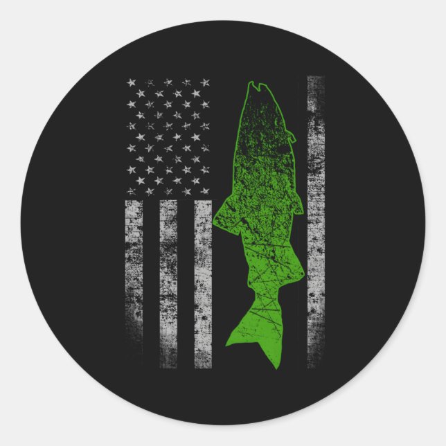 Kokanee Flag Kokanee Fishing Classic Round Sticker (Front)