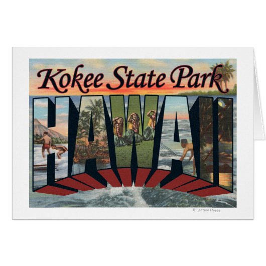Kokee State Park, Hawaii - Large Letter Scenes Cards (Front Horizontal)