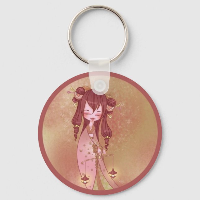 Kokeshi Balance Keychain (Front)