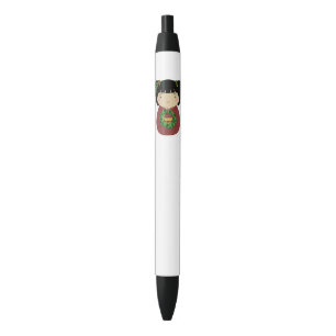 Kokeshi Christmas Wreath Pen