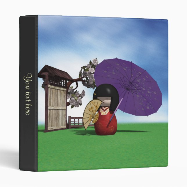 Kokeshi Doll Binder (Front/Spine)
