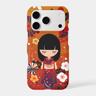 Kokeshi Doll Forest iPhone 17 Pro Case